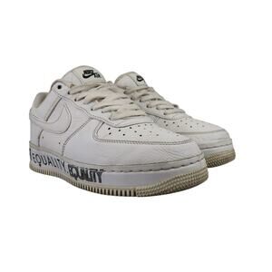 Nike Shoes Mens 6.5 Sneaker Air Force 1 Low Equality Lifestyle Leather AF1 White